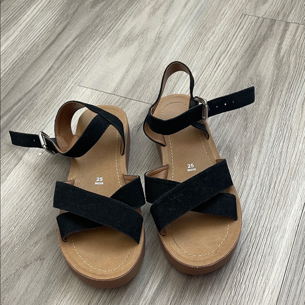 Black Strappy Sandals